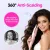 Myhox Auto Curling Iron 1.25", 4 Temp, Rotating Hair Curler for Beach Waves, Ceramic Curling Wand with Anti-Scald & Anti-Tangle for Long Hair, Dual Voltage, Pink