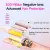 Myhox Auto Curling Iron 1.25", 4 Temp, Rotating Hair Curler for Beach Waves, Ceramic Curling Wand with Anti-Scald & Anti-Tangle for Long Hair, Dual Voltage, Pink