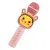 Kid’s Portable KTV Microphone, Bluetooth Wireless, TWS Connection, Colorful LED Lights, Karaoke Microphone Birthday Gift Toy
