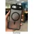 Magnetic Ring Back Cover for iPhone 17 Air, Case with Frosted Smoke Back Panel, Black Frame, Wireless Charging Ring Design