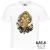 Chandradev Moon-Seated Deity Graphic T-Shirt – White Edition