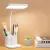 Rechargeable LED Study Lamp With Pen & Phone Holder – 3 Color Modes, Eye Care & Flexible