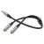 Hoco UPA21 Cable audio adapter 3.5mm Male To 2*3.5mm Female