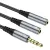 Hoco UPA21 Cable audio adapter 3.5mm Male To 2*3.5mm Female