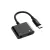 MOXOM AX71 60W Type-C to 3.5mm+Type-C Charge Audio Adapter
