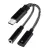 USB Type C To 3.5mm 2 In 1 Headphone And Charger Adapter