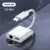 Yesplus YS 804 Lightning 2 In 1 3.5mm Charging Call And Music Plug Adapter