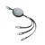 Yesplus YS 865 100 Watt 3 In 1 Retractable Data Cable