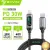 BAVIN CB377 1M PD Fast Charging Data Cable 30W With LED Display Nylon Braided