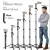 Neepho NP Z7 74″ Extendable Phone Tripod & Selfie Stick