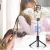 P40S F Wireless Foldable Mini Bluetooth Selfie Stick Tripod With Dual LED Fill Light