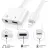 JH-026L 2 In 1 Adapter Lightning To 3.5mm Audio Call And Charge Adapter