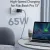 Anker A2667 PowerPort III 3-Port 65W Pod Plug Fast Charger