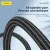 FONENG X118 1.2M PD 27W Flowing Light Zinc Alloy Head Braided Fast Charging Cable