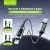 BAVIN CB377 1M PD Fast Charging Data Cable 30W With LED Display Nylon Braided