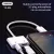 Yesplus YS 804 Lightning 2 In 1 3.5mm Charging Call And Music Plug Adapter