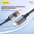 FONENG X116 60W Type C To C 1.2M Power Display Aluminum Alloy Braided Fast Charging Cable