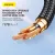 FONENG X116 60W Type C To C 1.2M Power Display Aluminum Alloy Braided Fast Charging Cable