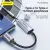 Foneng BM32 Type C 2-in-1 Metal Audio Cable (13cm)