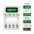 Goop GD 04K AA/AAA Ni-MH/Ni-Cd Smart Super Quick Battery Charger with USB Input/1.4 LCD Display