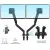 NB North Bayou F195A Full Motion Dual LCD LED Monitor Mount Gas Spring Arm